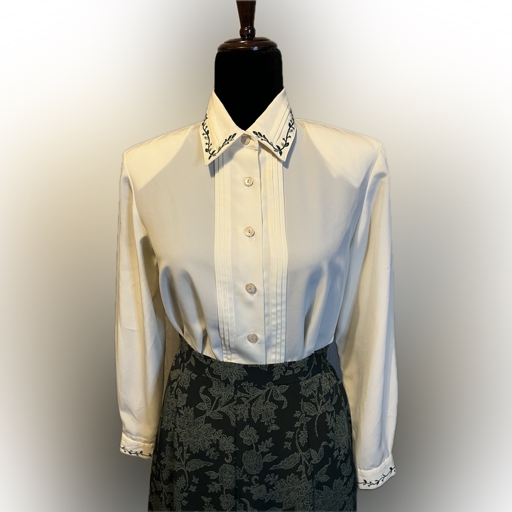 Koret Vintage Skirt, Blouse & Cardigan Outfit size 4P - Picture 4 of 14